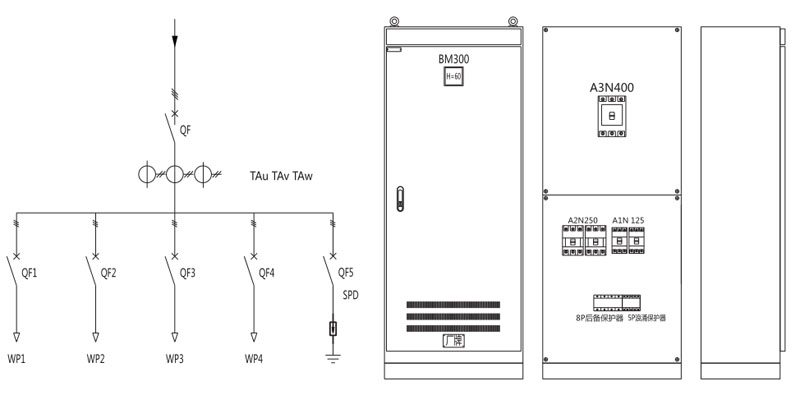 XL-21 系列-低壓動(dòng)力配電柜外型尺寸